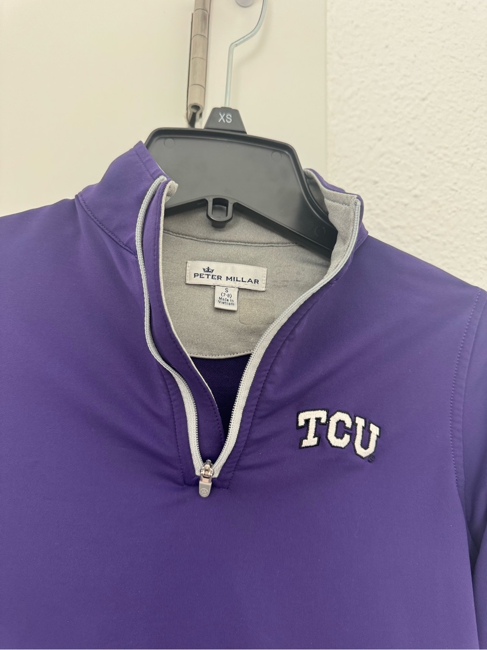 Kids Peter Millar TCU Perth
Performance Quarter-Zip Size S
(7-8)